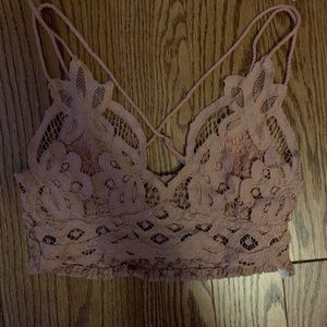 dusty rose free people adella bralette!!!